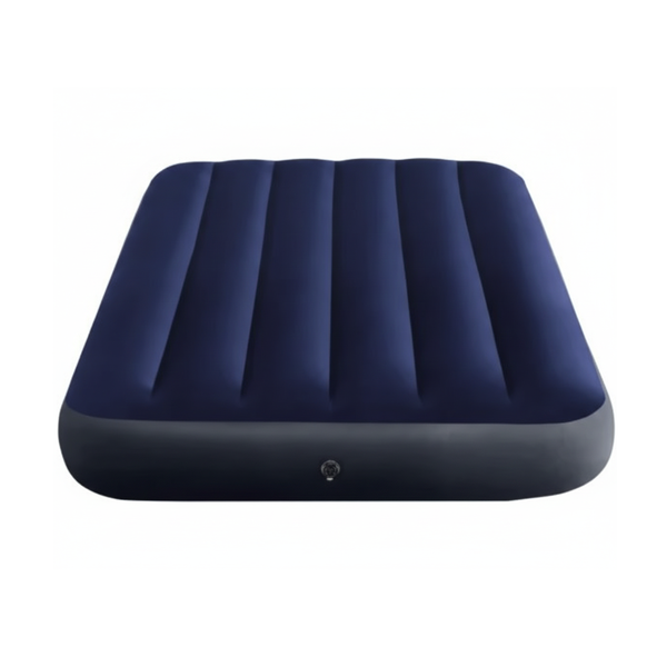 Одноместный надувной матрас Intex 64757, велюровый, 99 x 191 x 25 см, Dura-Beam, до 136 кг, синий 2472511808 фото