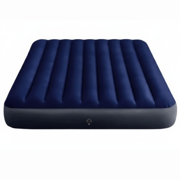Двухместный надувной матрас Intex 64759, велюровый, 152x203x25 см, Dura-Beam, до 273 кг, синий 2472511810 фото