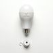 Аварийная лампочка аккумуляторная 20W E27 LED лампа со съемными аккумуляторами 18650 и подвесным колпачком с кнопкой 2472511807 фото 3