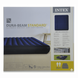 Надувний матрац Intex 64755 двомісний King Size 183х203х25 см велюровий синій з ручним насосом та 2 подушками навантаження до 273 кг id_29574 фото 3