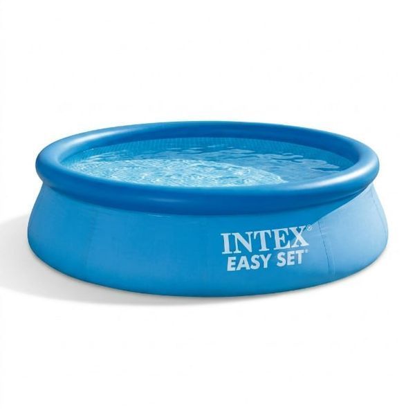 Надувний басейн Intex 28106 Easy Set 244х61 см круглий сімейний дитячий синій 1941 л для дачі та двору 115680 фото