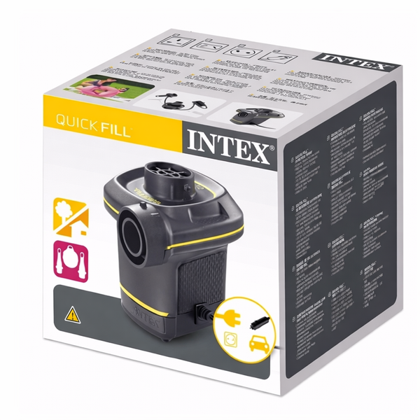 Електричний насос Intex 66634 для надувних виробів від мережі та прикурювача, 220В та 12В, 480 л/хв 169369 фото