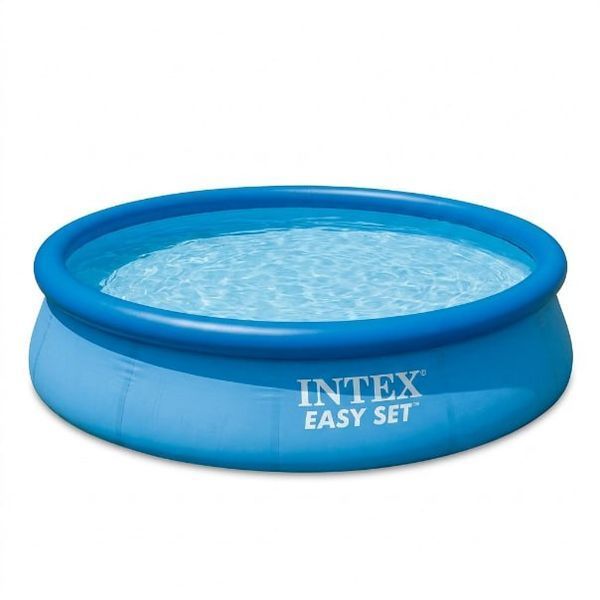 Надувной бассейн Intex 28120 Easy Set 305х76 см круглый семейный большой синий 3853 л для дачи и двора 28694 фото