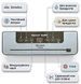 Вакууматор для продуктів Vacuum Sealer 120 Вт з різаком рулон 5м 20 см та 10 пакетів Сріблястий id_28019 фото 3